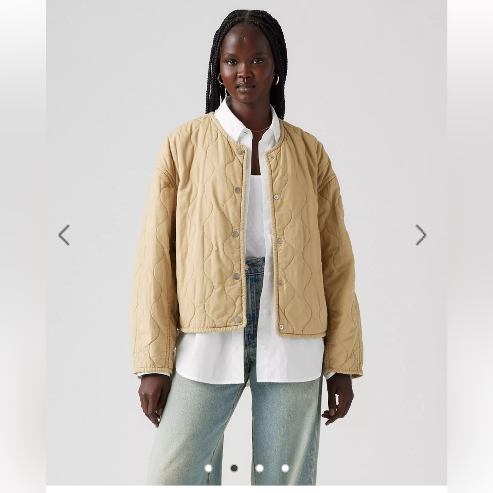 Levi’s Rumer quilted jacket in safari tan size XS